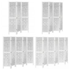 Paravent Raumteiler Massiv Holz Paulownia Spanische Wand Trennwand Sichtschutz