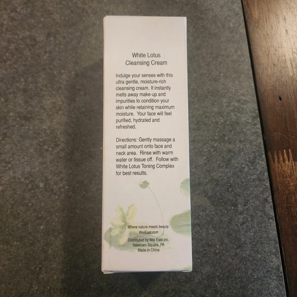 WEI EAST 白色莲花洁面霜 4.50 盎司全新密封豪华护肤品 — 第 2/4 张图片
