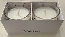 CALVIN KLEIN CONIFER BRANCH SCENTED CANDLE SET NEW FREE SHIPPING