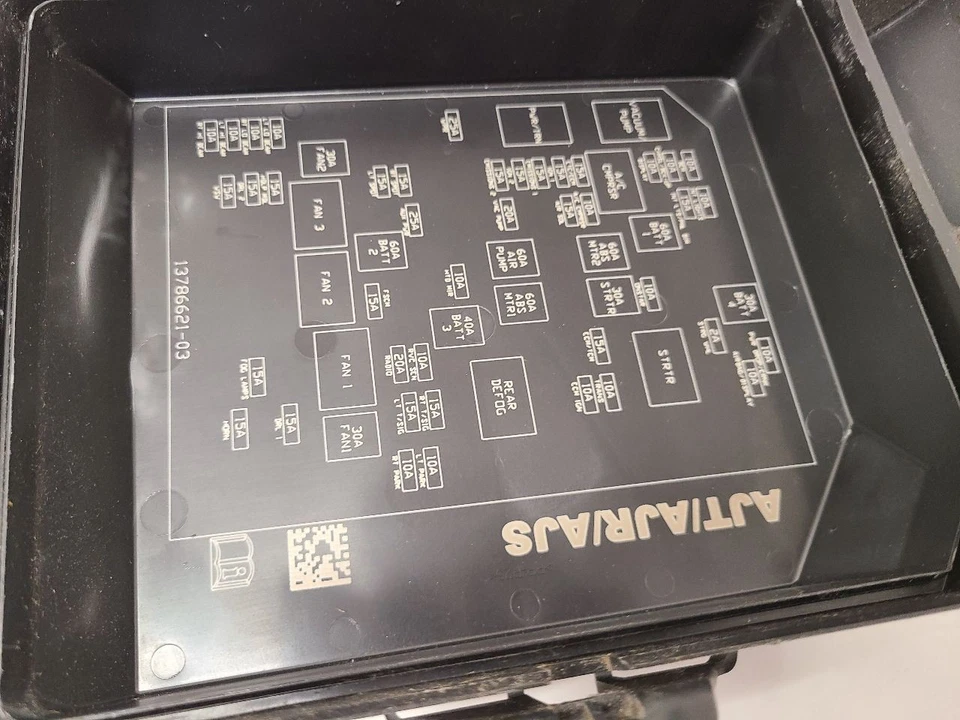 2012 - 2016 CHEVROLET IMPALA Fuse Box Engine VIN W 4th Digit Limited LS Foto 3 de 4