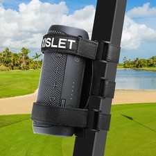 Xislet Portable Speaker Mount Compatible with Golf Cart Accessories Black