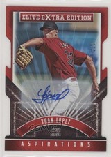 2015 Panini Elite Extra Edition Aspirations Auto 68/100 Yoan Lopez #90 Auto 8ju
