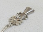 Vintage Navajo Indian Sterling Silver Kachina Figure Pendant & Necklace Chain — photo 6