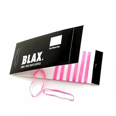 Blax Pink Hair Elastics   Snag-Free Hair Ties, No-Damage Bands, 4mm 8 Count