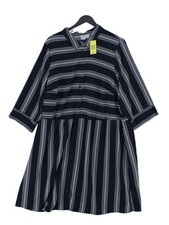 LIVE Shirt Midi Dress UK24 in Blue