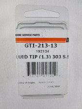 Devilbiss Gti-213-13 1.3 Mm Fluid Tip Air Tip Air Nozzle Oem Sealed Free Shp.