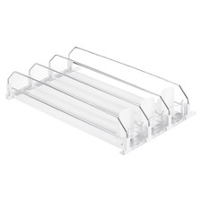 3pcs Drink Organizer for Refrigerator Self-Pushing Soda Can Organizer Adjustable