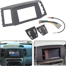 Double Din Navigation Radio Bezel Dash Install Kit Compatible with 2005-2007