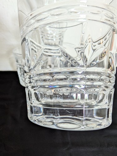 Royal Limited Crystal 24% Full Lead Handcut Crystal Whiskey Glasses Set of 4 - Picture 7 of 10