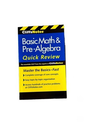 Cliffs Notes Basic Math & Pre-Algebra Quick Review