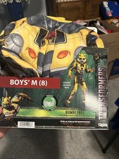Halloween Costume Boys Transformer Bumblebee Medium 8 New