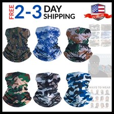 6-Pack Balaclava Face Mask for Men Women - UV Protection Neck Gaiter, Multi...