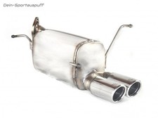 Ulter Edelstahl Sportauspuff Suzuki Swift 4 Typ FZ NZ 1.2l 2x70mm eingerollt