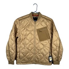 Under Armour Storm Heritage Jacket Quilted Mens Medium Tan Brown Loose NWT 150
