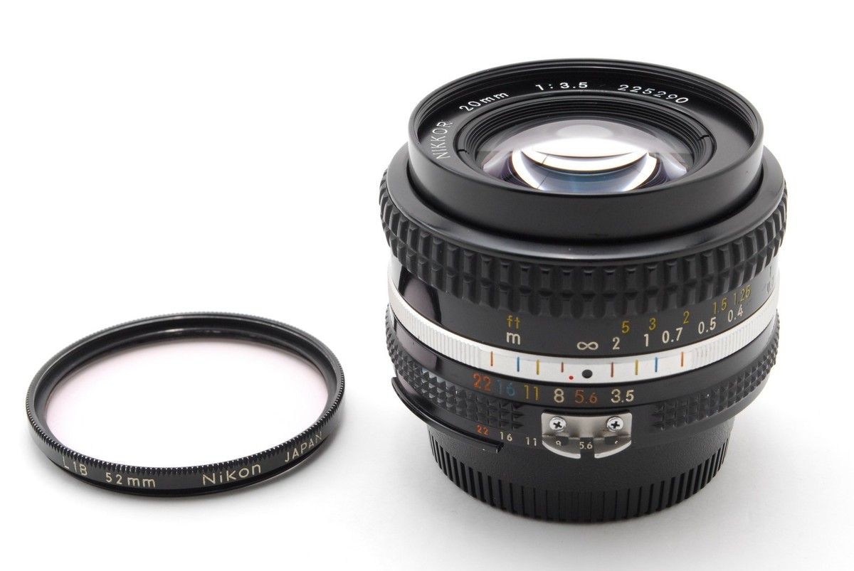 Near MINT] Nikon Ai-S NIKKOR 20mm f/3.5 MF Wide Angle Lens F Mount