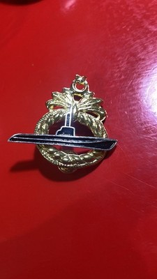 Pin . TYPE 2 .. imitation BADGE .. 1940s SUBMARINE  TURKEY NAVAY .. TURKISH NAVY
