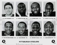 Press Photo Pittsburgh Steelers head shots - srs00748