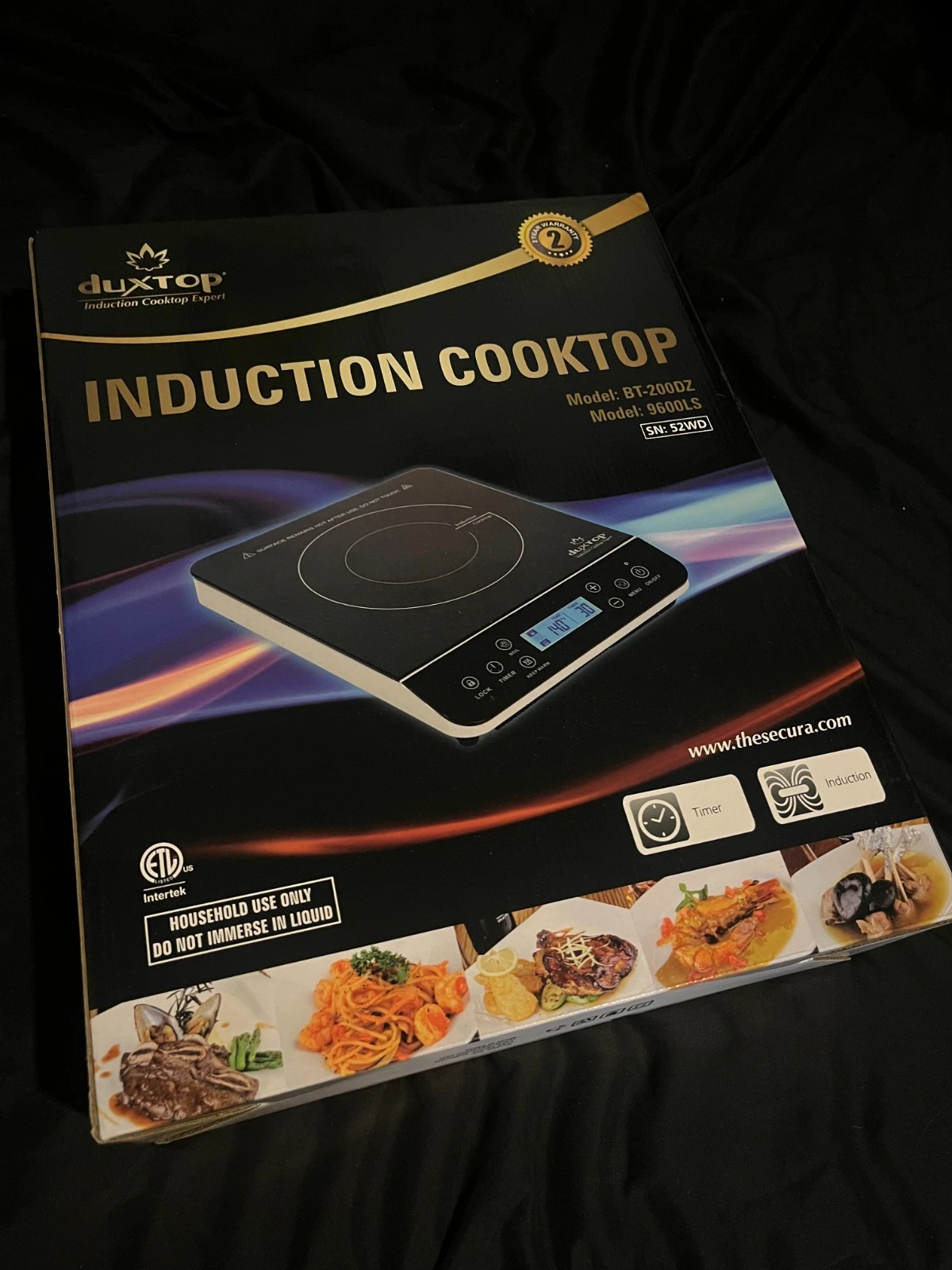 Duxtop Portable Induction Cooktoop (BT-200DZ), Silver (9600LZ)