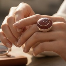 924 silver spiral ring 5.5 from Portugal