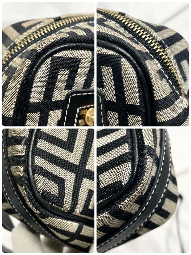 GIVENCHY 4G Logo Nylon Leather Shoulder Bag Black Tassel Large Vintage FromJapan thumbnail 8