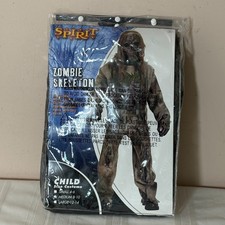 Spirit Halloween Zombie Skeleton Costume Child Medium 8-10