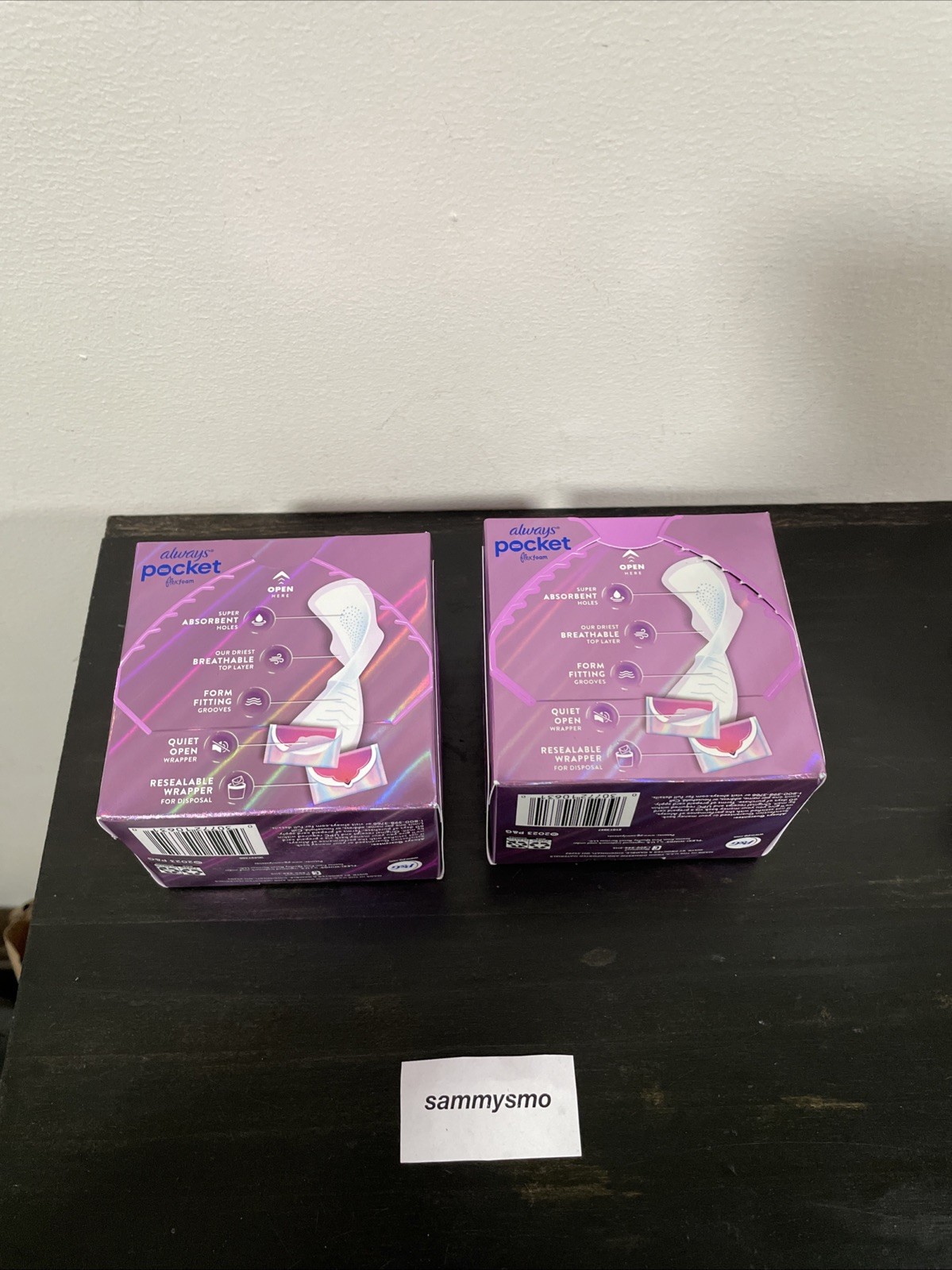 Always Pocket Flexfoam Size 2 Unscented Pads With Wings, Heavy 10CT x2