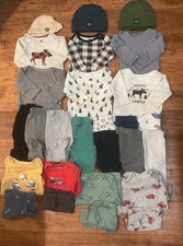 3-6 Month Boy Baby Clothing Winter Bundle, 27 Pcs Lot