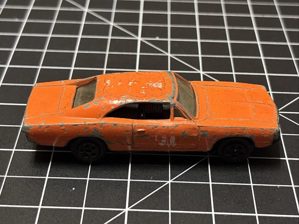 1/16 Lata General Lee Car de Ertl 1981 Hecho en USA Muy Raro USO PESADO GOLPEADO Foto 3 de 4