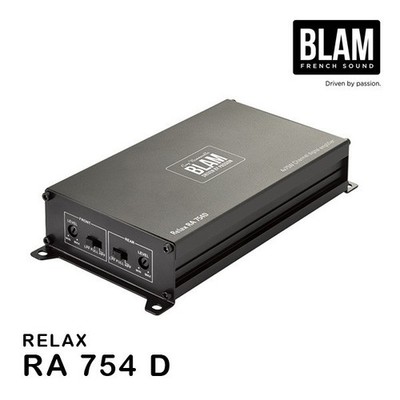 BLAM RA 754 D RELAX Series 4-Channel Compact Class D Amplifier 50W x 4ch 188x92x