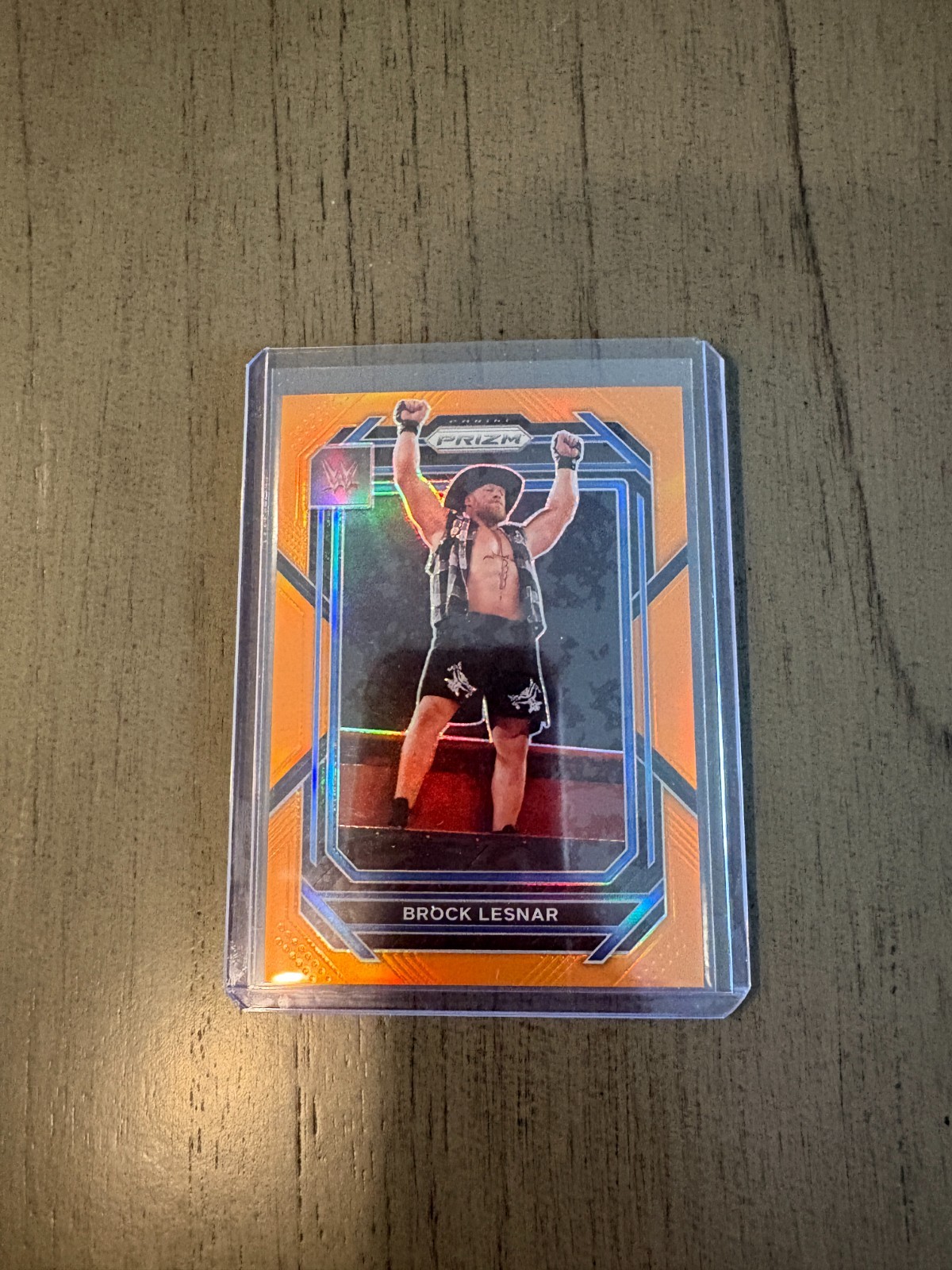 2023 Panini Prizm WWE BROCK LESNAR Orange Prizm #151 81/99