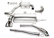TA Technix Upgrade Kit Abgasanlage 2x80mm rund scharf + Downpipe für VW Golf VI