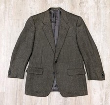 Corneliani 100 Wool 50R EU 40R US Brown Herringbone Blazer Jacket 2 Button