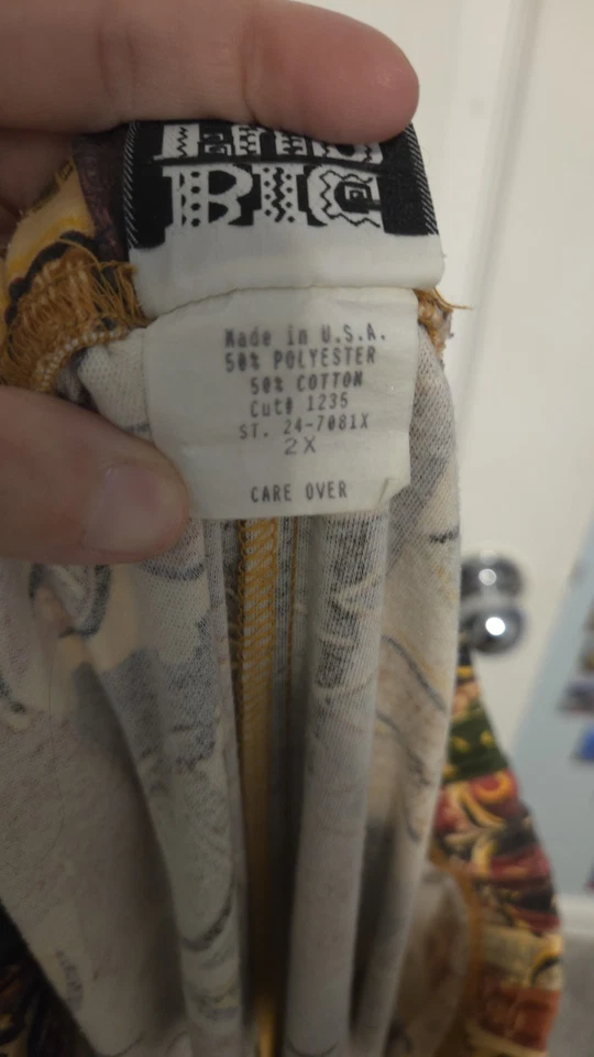 Big Fun by LoriB 90s Vintage Abstract Tribal Print Pants Women’s 2X Made USA - Image 3 of 4