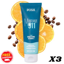 Perfectly Posh X3 Moisturize 911 Caffeinated Face Moisturizer 3 fl.oz SEALED