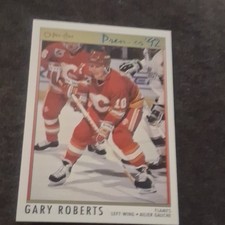 O-Pee-Chee Premier Gary Roberts Calgary Flames Hockey Card #126 NHL Vintage