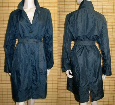 BLAUER REGENMANTEL - RAINCOAT - NYLON - VINTAGE - LILION - GR. M - L - Bild 1 von 2