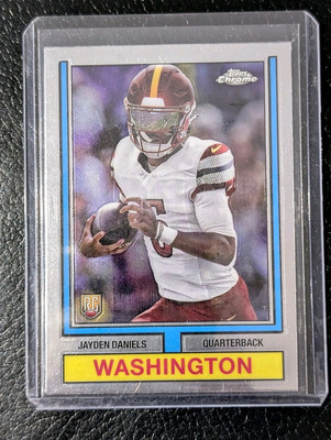 2024 Topps Chrome Football Jayden Daniels 1974 Topps Throwback