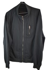 ZARA MAN Black Windcheater Jacket size 2XL Mens Full Zip Casual Outdoors