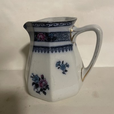 20er Jahre Keeling & Co Losol Ware Ormonde Flow Blue Sauce Wasser/Milchkännchen. 