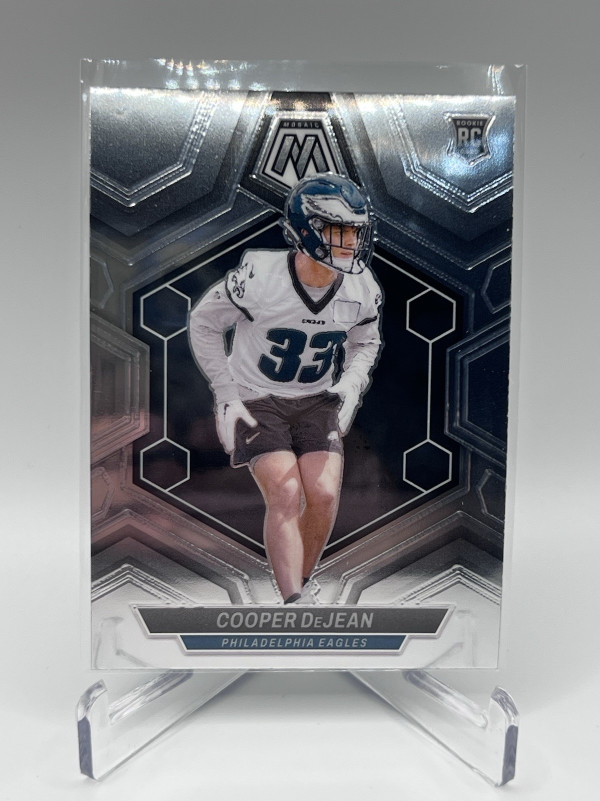 2024 Panini Mosaic - Silver Holo Base #340 Cooper DeJean Rookie Card (RC)