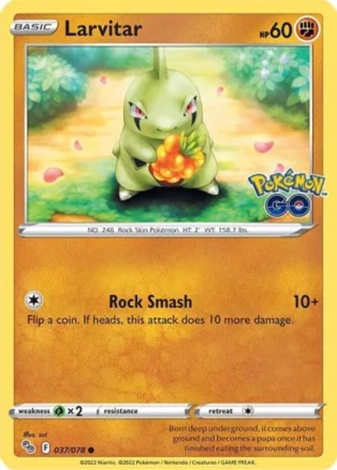 Larvitar - 037/078 - Common - Near Mint
