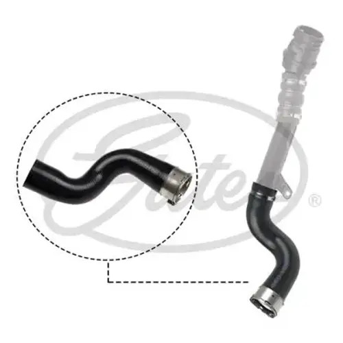 Air duct pipe Silicone 09-0525 GATES for DACIA RENAULT