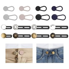 16 PCS Button Extenders for Jeans, Waist Adjuster for Pants, Jeans Button