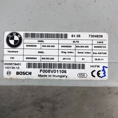 BMW 5 F10 Heckklappen-Steuergerät 7304629 3.0 Benzin 225kw 2011 30461000 - Picture 8 of 8