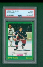 1973 O-Pee-Chee Hockey Card - #165 Brad Park, PSA 8 NM/MT