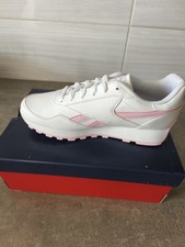Reebok baskets homme blanches/roses, lacets, tige basse, pointure EU 38