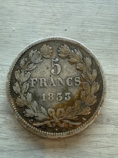 1833 A 5 Francs Frankreich Silber 0 900 Lot 3766