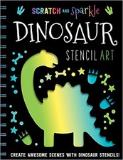Dinosaur Stencil Art Scratch and S..., Make Believe Id