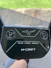 Mizuno M Craft Black Ion V Putter 34 Inches +Weight Kit and headcover
