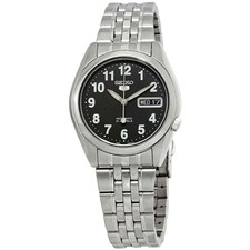 Seiko Series 5 Automatic Black Dial Men's Watch SNK381